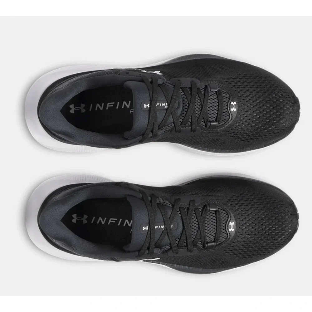 Under Armour UA Infinite Pro 2 Mens Size 10.5 Running‎ Shoes Black/White NEW